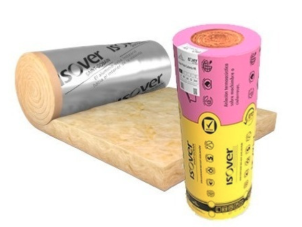 Lana De Vidrio Isover Rolac Plata Con Aluminio 100mm 13,2 M2