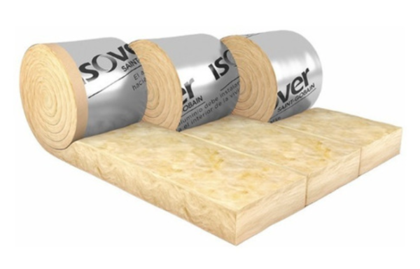 Lana De Vidrio Isover Rolac Plata Muros 100mm 8,4 M2